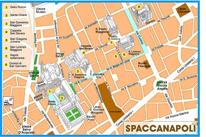 মানচিত্র spaccanapoli পিয়াল