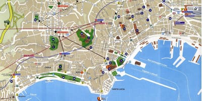 Napoli শহরের মানচিত্র